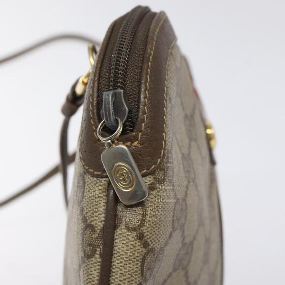 GUCCI GG Supreme Web Sherry Line Shoulder Bag Pvc Beige 904 02 047 - Picture 15 of 16